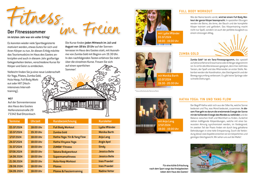 Fitness im Freien 2024