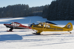 Motorflieger im Winter