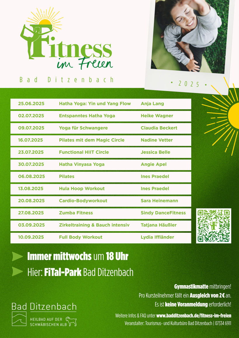Plakat Fitness im Freien 2025